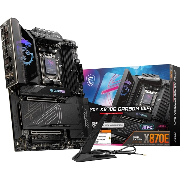 MSI MPG X870E CARBON WIFI ATX Motherboard for AMD Socket AM5 CPUs
